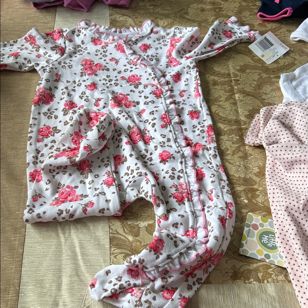 Little Me Pink Floral Kids Pajamas